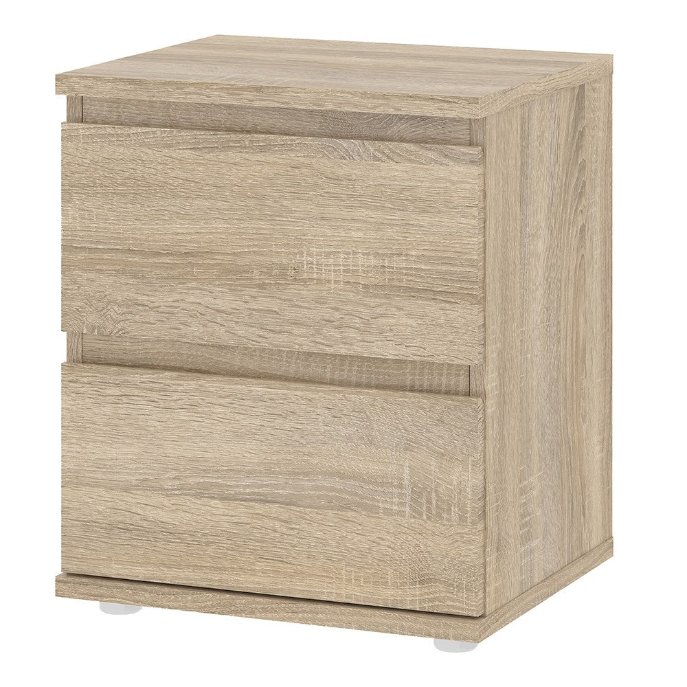 Nova Bedside 2 Drawer in Oak