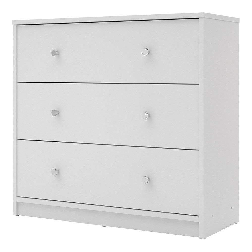 May Chest of 3 Drawers in White