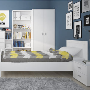 4 You Single bed in Pearl White
