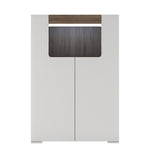 Toronto Low 2 Door cabinet with open shelf (inc. Plexi Lighting)