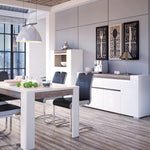 Toronto Low 2 Door cabinet with open shelf (inc. Plexi Lighting)