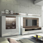 Toronto Low glazed 2 door display cabinet with internal shelves (inc. Plexi Lighting)