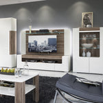 Toronto Low glazed 2 door display cabinet with internal shelves (inc. Plexi Lighting)