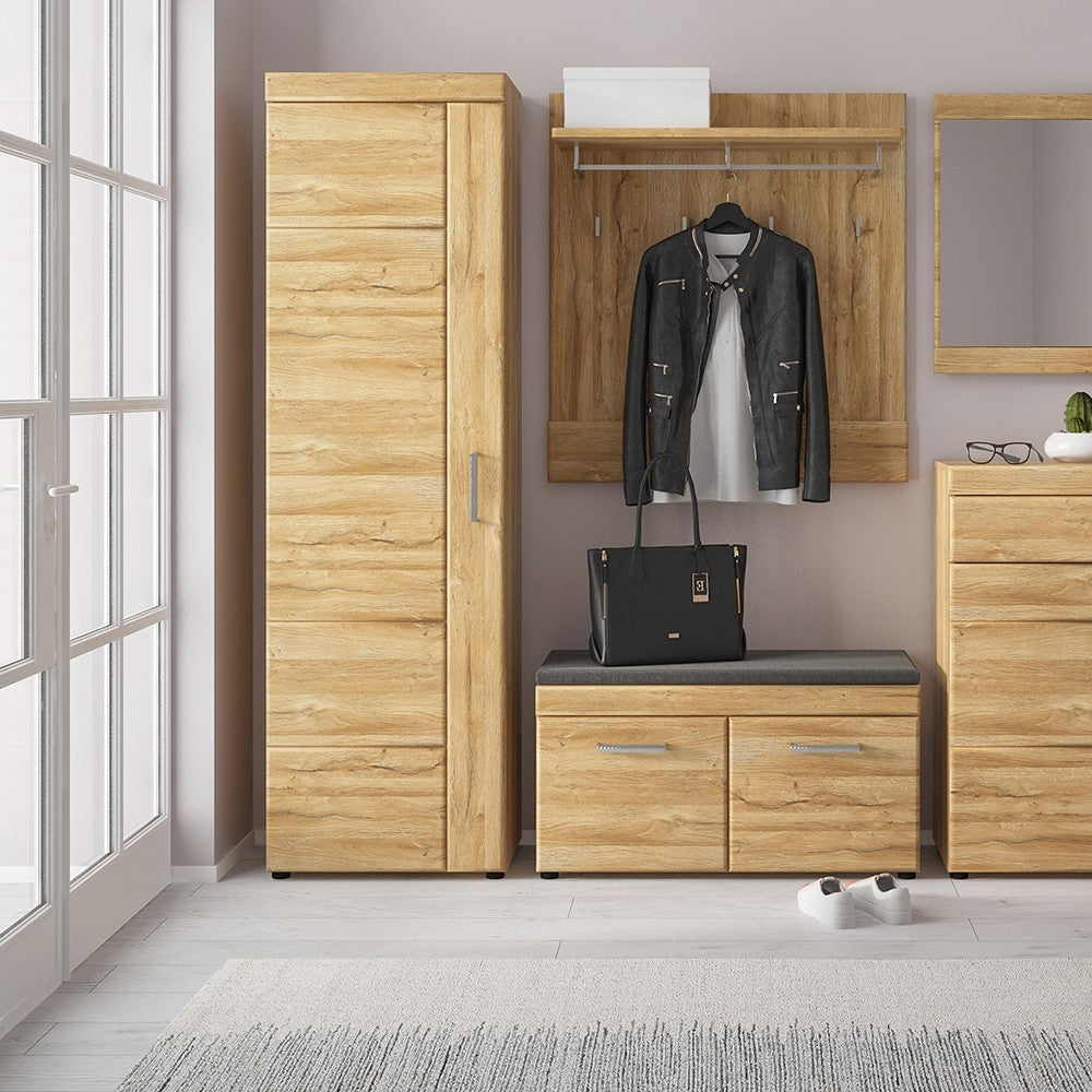 Cortina Tall cupboard (LH) in Grandson Oak