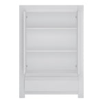 Novi 2 Door 1 Drawer Cabinet in Alpine White