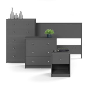 May Bedside 1 Drawer in Grey