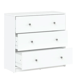 May Chest of 3 Drawers in White