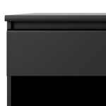 Naia Bedside - 1 Drawer 1 Shelf in Black Matt