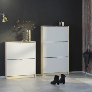 Shoes Shoe cabinet w. 2 tilting doors and 1 layer