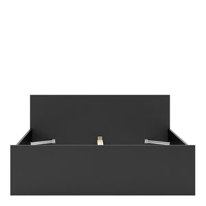 Naia Euro King Bed (160 x 200) in Black Matt