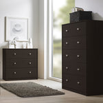 May Chest of 5 Drawers in Dark Walnut