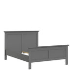 Paris Double Bed 4ft6 (140 x 190) in Matt Grey