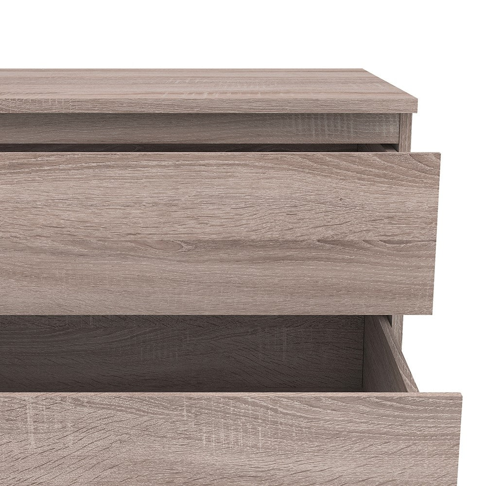 Nova Wide Chest of 6 Drawers (3+3) in Truffle Oak