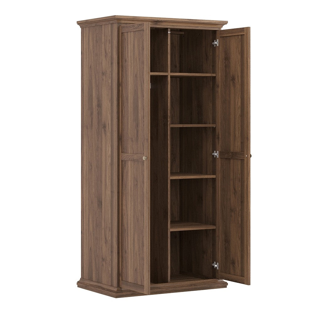 Paris Wardrobe with 2 Doors in Walnut