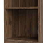 *Basic Low Narrow Bookcase (2 Shelves) in Walnut