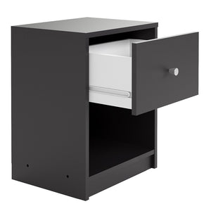 May Bedside 1 Drawer in Black