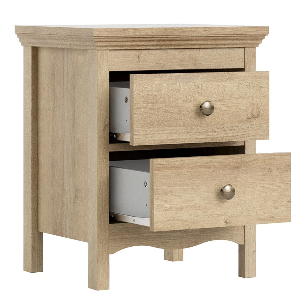 Silkeborg Bedside 2 Drawers in Riviera Oak