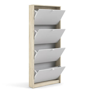 Shoes Shoe cabinet w. 4 tilting doors and 1 layer