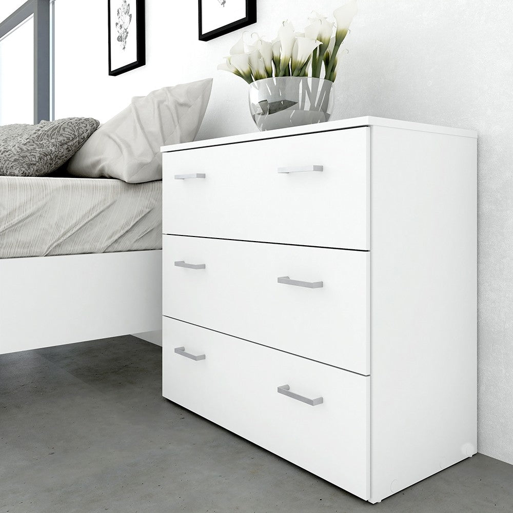 Space Chest of 3 Drawers in White