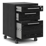 Prima Mobile file cabinet in Black woodgrain