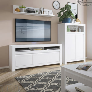 Novi Coffee Table with shelf in Alpine White