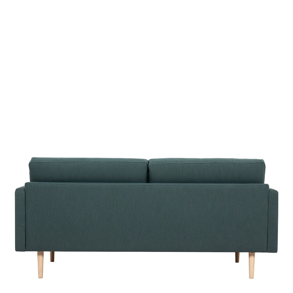 Larvik 2.5 Seater Sofa - Dark Green, Oak Legs
