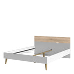 Oslo Euro King Bed (160 x 200) in White and Oak