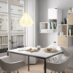 Family Dining Table 180cm White Table Top with Black Legs