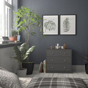 May Chest of 3 Drawers in Grey