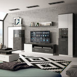 Zingaro 1 door 2 drawer wide TV cabinet