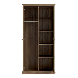 *Paris Wardrobe with 2 Doors in Walnut