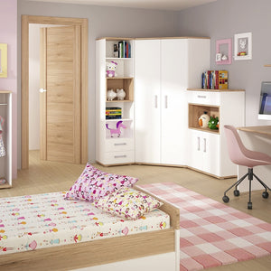 4KIDS 2 door 4 drawer sideboard with lilac handles