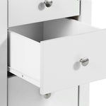 Florence 3 drawer bedside in White