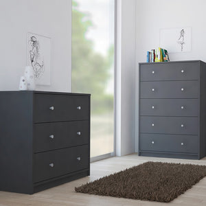 May Chest of 3 Drawers in Grey