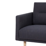 Larvik 2.5 Seater Sofa - Antracit, Oak Legs