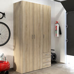 Space Wardrobe - 3 Doors 3 Drawers in Oak 2000