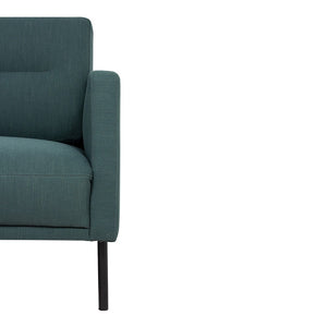 Larvik 3 Seater Sofa - Dark Green, Black Legs