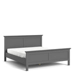 Paris Super King Bed (180 x 200) in Matt Grey