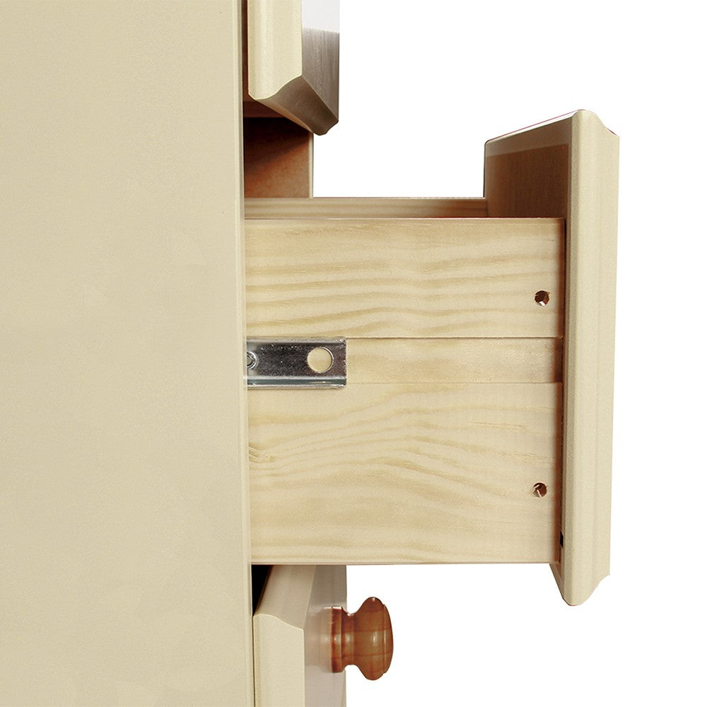 Copenhagen 2 + 3 + 4 Drawer Extra wide chest in Cream/Pine