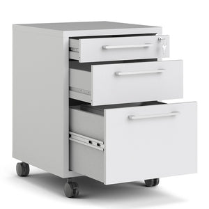 Prima Mobile file cabinet in White