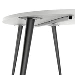 Oslo Dining Table - Large (160cm) in White and Black Matt