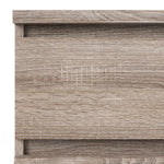 Naia Wide Chest of 6 Drawers (3+3) in Truffle Oak