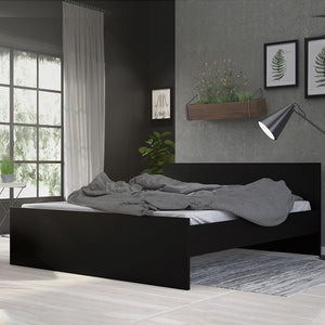 Naia Euro King Bed (160 x 200) in Black Matt