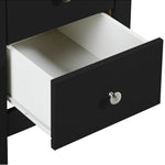 Florence 3 drawer bedside in Black