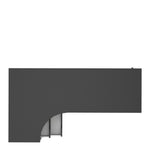 Oslo Desk 2 Drawer in White and Black Matt FSC Mix 70 % NC-COC-060652