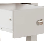 Naia Bedside - 1 Drawer 1 Shelf in White High Gloss