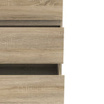 Nova Wide Chest of 6 Drawers (3+3) in Oak