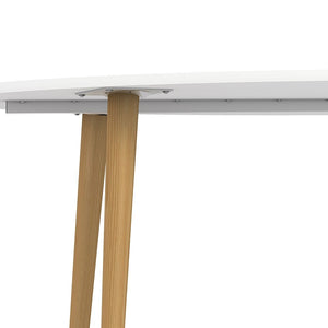 Oslo Dining Table - Large (160cm) in White and Oak