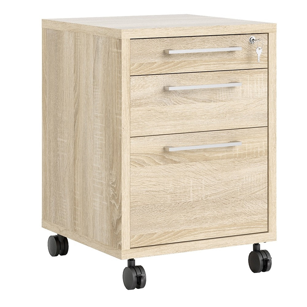 Prima Mobile file cabinet in Oak