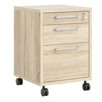 Prima Mobile file cabinet in Oak